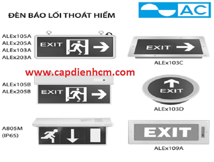 Đèn Exit ALEx103C, ALEx103D AC-COMET