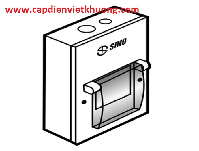 Tủ điện vỏ kim loại chứa 3 Module-lắp chìm, lắp nổi EM3PL-EM3PS SINO